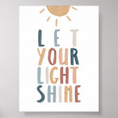 Boho laat je licht poster schijnen (Voorkant)