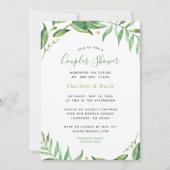 Boho laat koppels douche uitnodiging (Voorkant)