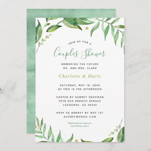 Boho laat koppels douche uitnodiging