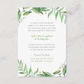 Boho laat lange afstand Baby shower invoegen Informatiekaartje (Voorkant)