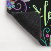 Boho Laat Loslaten en Laat God Floral Inspirivity Muismat (Hoek)