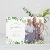 Boho laat persoonlijke Moederdag-fotokaart achter Kaart (Staand voorkant)