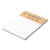 Boho Land wilde bloem waterverf geel Notitieblok (Linkerzijde)