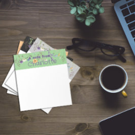 Boho Land wilde bloem waterverf groen Notitieblok