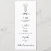 Boho Landelijke Chic Diner Menu (Voorkant)