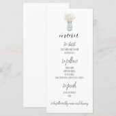 Boho Landelijke Chique Diner Menu (Voorkant / Achterkant)