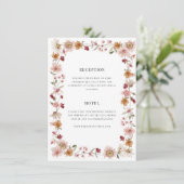 Boho Landelijke Kaart met Enveloppe (Staand voorkant)