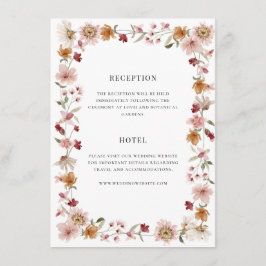 Boho Landelijke Kaart met Enveloppe