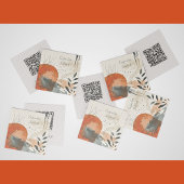 Boho Landscape Abstracte QR-codeoproepkaart Contactkaartje