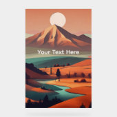 Boho landscape  acryl bord (Voorkant)