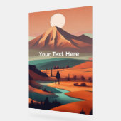 Boho landscape acryl bord (Hoek)