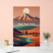 Boho landscape acryl bord (Huwelijk)