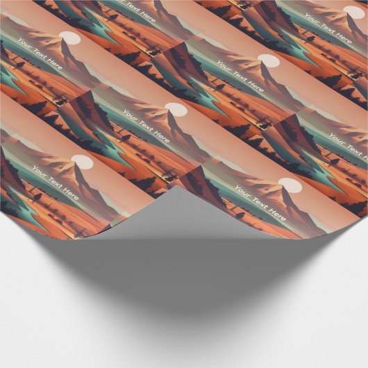 Boho landscape  cadeaupapier (Hoek)