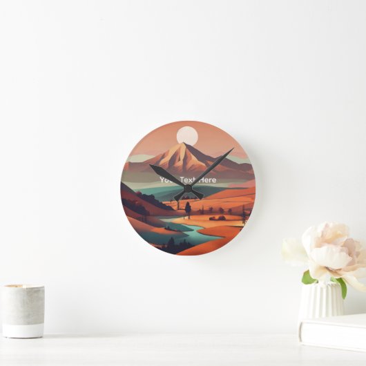 Boho landscape  ronde klok (Huis)