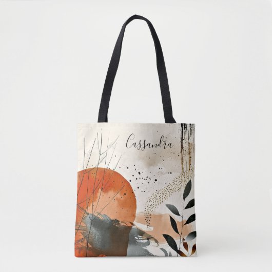 Boho Landschap Abstract Tas (Voorkant)