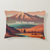 Boho landschap  accent kussen (Achterkant)