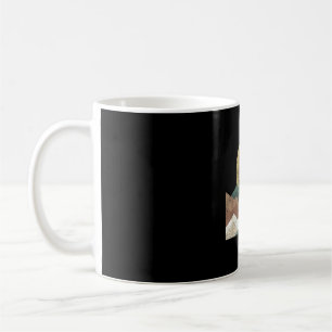 Boho landschap bergen geometrische zon abstract koffiemok