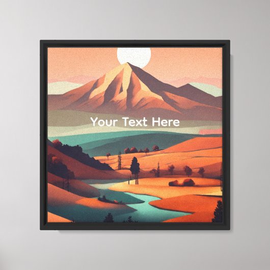 Boho landschap canvas afdruk (Voorkant)