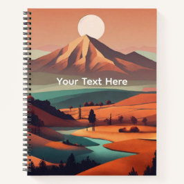 Boho landschap notitieboek