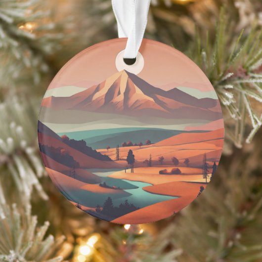 Boho landschap ornament (Boom)