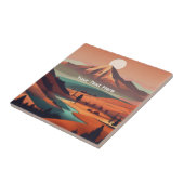 Boho landschap  tegeltje (Zijkant)