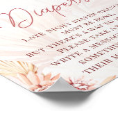 Boho late nacht diapers Blush Baby shower Sprinkle Poster (Hoek)
