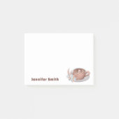 Boho Latte met bloemen gepersonaliseerd Post-it® Notes (Voorkant)