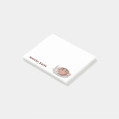 Boho Latte Met Bloemen Persoonlijk Post-it® Notes (Schuin)