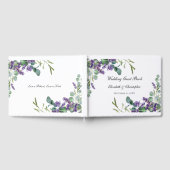 Boho Lavendel Eucalyptus Groene Huwelijk Gastenboek (Volledig)