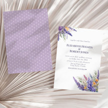 Boho Lavendel Sering Waterverf Wilde Bloemen Bruil