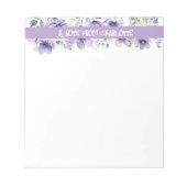 Boho  lavendel wilde bloem waterverf notitieblok (Voorkant)