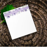 Boho  lavendel wilde bloem waterverf notitieblok<br><div class="desc">Dit notitieblok heeft een prachtig ontwerp van de lavendelwilde waterverf,  waardoor het geweldig is om je eigen briefpapier op te zwepen. Je kunt jouw naam toevoegen om het een persoonlijk tintje te geven en het nog gezelliger te laten voelen!</div>