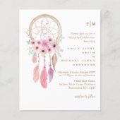 Boho Lavender Dream Catcher Pink Wedding (Voorkant)