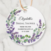Boho Lavender Eucalyptus Vrijgezellenfeest Bedankjes Labels (Voorkant)