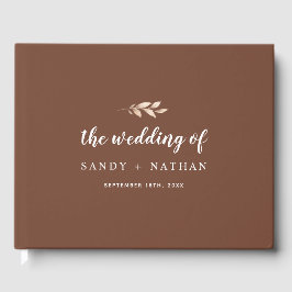 Boho Leaf Bruiloft Gastenboek