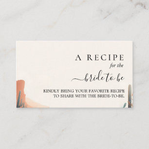 Boho Leaf Desert Cacti Succulent Vrijgezellenfeest Informatiekaartje