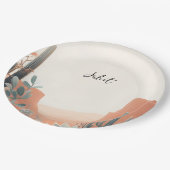 Boho Leaf Desert Cacti Succulent Vrijgezellenfeest Papieren Bordje (Gekanteld)