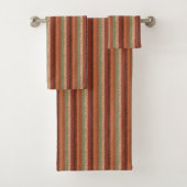 Boho Leaf Patroon Rustieke Home Decor Bad Handdoek (Insitu)