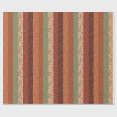 Boho Leaf Patroon Rustieke Home Decor Cadeaupapier (Vlak)