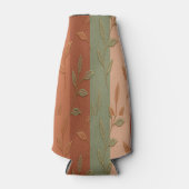 Boho Leaf Patroon Rustieke Home Decor Flesjeskoeler (Voorkant)