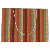 Boho Leaf Patroon Rustieke Home Decor Groot Cadeauzakje (Achterkant)