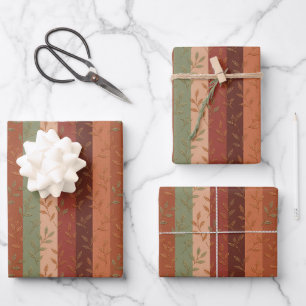 Boho Leaf Patroon Rustieke Home Decor Inpakpapier Vel