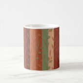 Boho Leaf Patroon Rustieke Home Decor Koffiemok (Center)