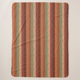 Boho Leaf Patroon Rustieke Home Decor Sherpa Deken