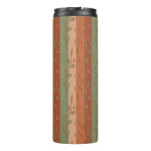 Boho Leaf Patroon Rustieke Home Decor Thermosbeker (Achterkant)