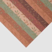 Boho Leaf Patroon Rustieke Home Decor Tissuepapier (Detail)