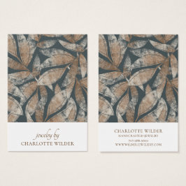 Boho Leaf Pattern Oorbel Display Kaart