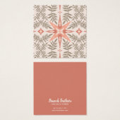 Boho Leafy Star Earring Ketting Jewelry Display Vierkante Visitekaartjes (Voorkant /achterkant)