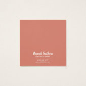 Boho Leafy Star Earring Ketting Jewelry Display Vierkante Visitekaartjes (Achterkant)