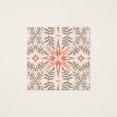 Boho Leafy Star Earring Ketting Jewelry Display Vierkante Visitekaartjes (Voorkant)